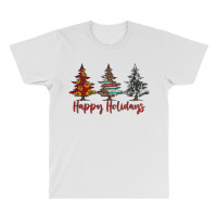 Happy Holidays Christmas Trees All Over Men's T-shirt | Artistshot