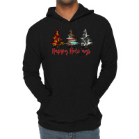 Happy Holidays Christmas Trees Lightweight Hoodie | Artistshot