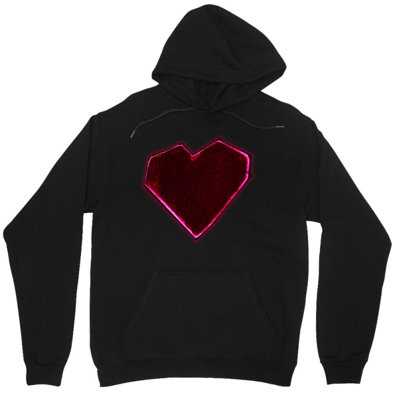 Bad At Love Red Abstract Unisex Hoodie by Cakrawala | Artistshot