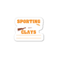 Sporting Clays   Golf With A Shotgun   Clay Target Shooting T Shirt Sticker | Artistshot