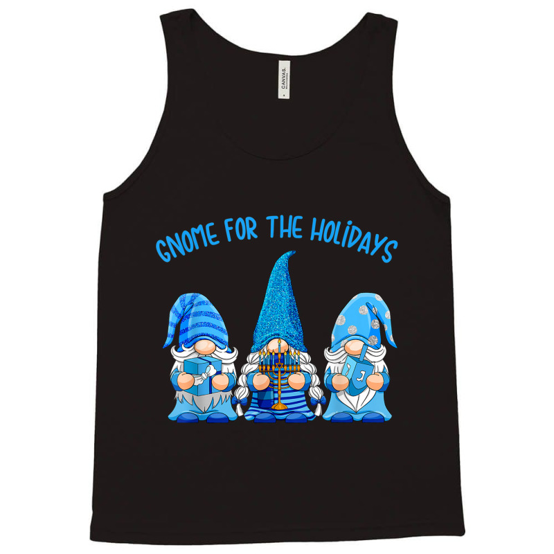 Gnome For The Holidays Hanukkah Jewish Christmas Cute Gnome Tank Top | Artistshot