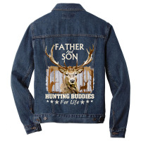 Father And Son Hunting Buddies For Life Gift For Dad Men Denim Jacket | Artistshot