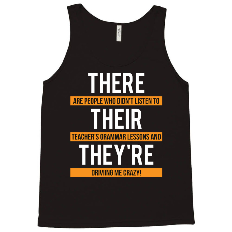 Funny Teacher Grammar Lesson Tank Top by althubich | Artistshot