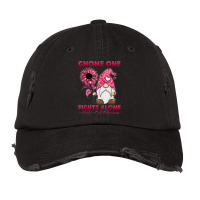 Gnome One Fight Alone Burgundy Ribbon Sickle Cell Awareness Vintage Cap | Artistshot