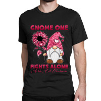 Gnome One Fight Alone Burgundy Ribbon Sickle Cell Awareness Classic T-shirt | Artistshot