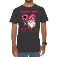 Gnome One Fight Alone Burgundy Ribbon Sickle Cell Awareness Vintage T-shirt | Artistshot