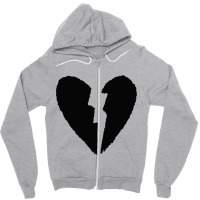 Broken Heart Zipper Hoodie | Artistshot