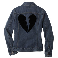 Broken Heart Ladies Denim Jacket | Artistshot