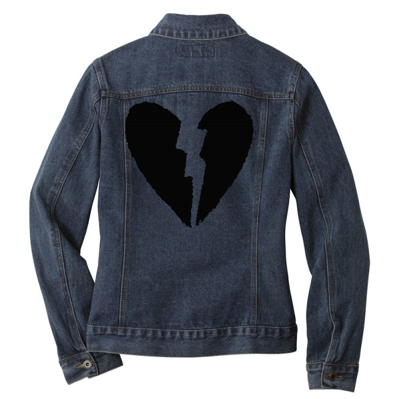 Broken Heart Ladies Denim Jacket | Artistshot