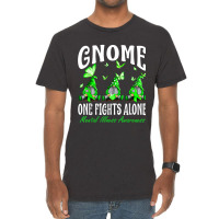 Gnome One Fights Alone Mental Illness Awareness Vintage T-shirt | Artistshot