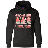 Gnome One Fights Alone Peach  Uterine Cancer Awareness Champion Hoodie | Artistshot