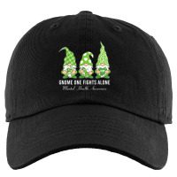 Green Ribbon Gnome One Fights Alone Mental Health Awareness Kids Cap | Artistshot