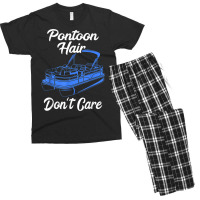 Pontoon Hair Don't Care Pontoon Boat Motorboating Pontooning T Shirt Men's T-shirt Pajama Set | Artistshot