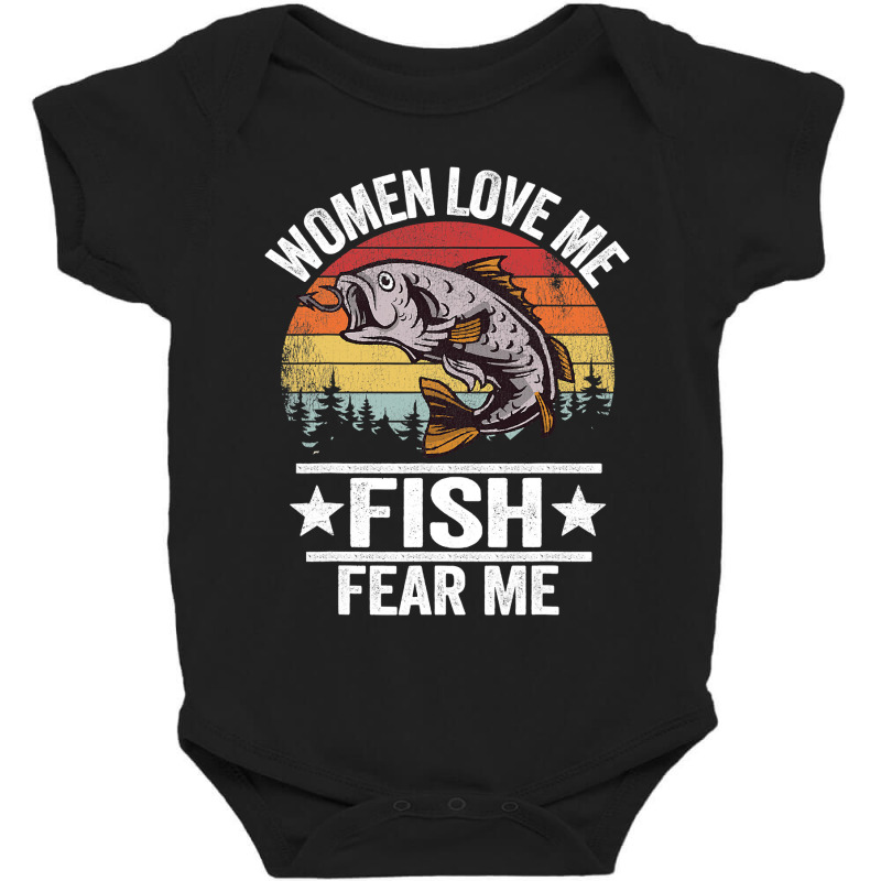 Want Me Fish Fear Me Funny Fishing T-Shirt : : Fashion
