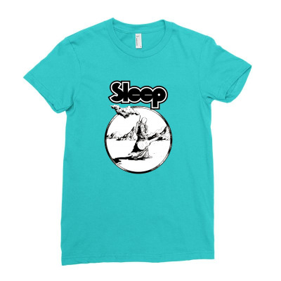 Sleep Band Stoner Doom Metal Ladies Fitted T-shirt Designed By Irawan