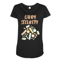 Hard Candy Security Halloween Costume T Shirt Maternity Scoop Neck T-shirt | Artistshot