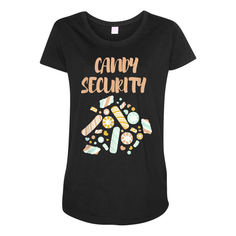 Hard Candy Security Halloween Costume T Shirt Maternity Scoop Neck T-shirt by bendlelobeltzoer | Artistshot