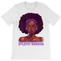 Womens Afro African American Black Woman Epilepsy Warrior T Shirt T-shirt | Artistshot