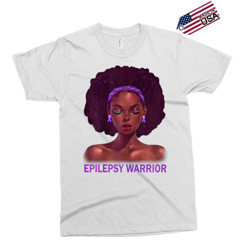 Womens Afro African American Black Woman Epilepsy Warrior T Shirt Exclusive T-shirt | Artistshot