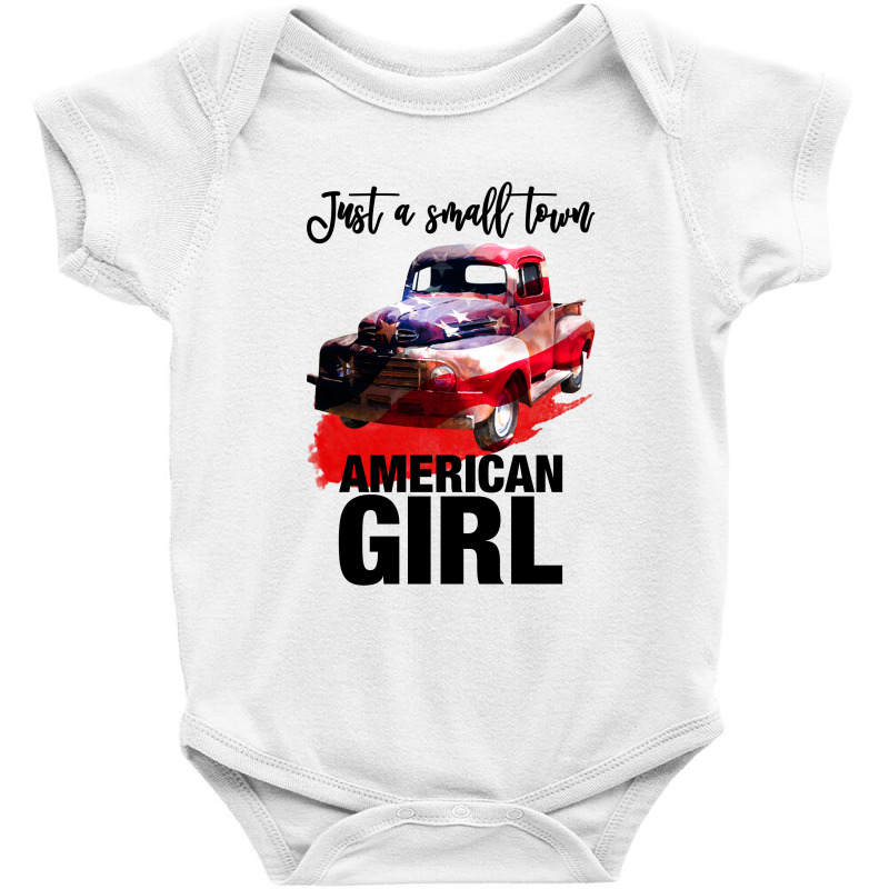 Just A Small Town American Girl For Light Baby Bodysuit by autlu2024 | Artistshot