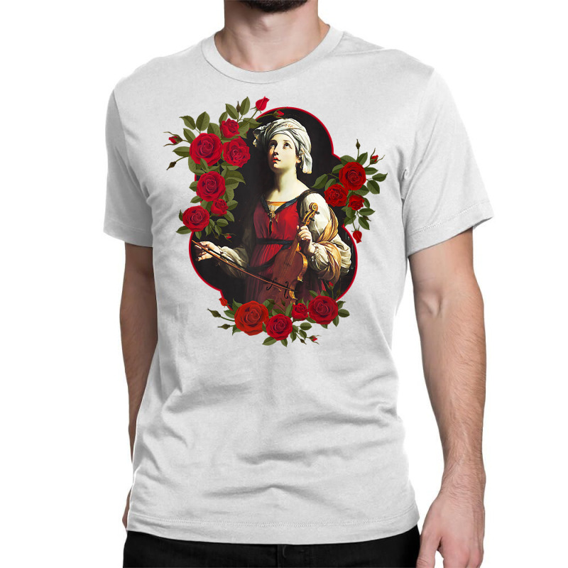 Custom St. Cecilia Catholic Patron Saint Of Music, Musicians Roses