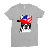 American Boston Terrier Ladies Fitted T-shirt | Artistshot