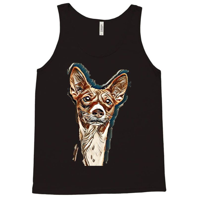 Dog Basenji Ears Face Tank Top by Kemnabi | Artistshot