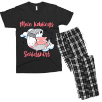 My Favorite Sleep Shirt Teacup Pig Mini Pig Moon 178 Men's T-shirt Pajama Set | Artistshot