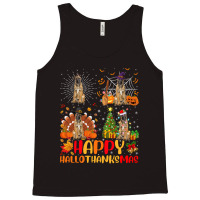 Halloween Thanksgiving Christmas Malinois Dog Hallothanksmas Tank Top | Artistshot