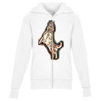 Dog Golden Retriever Sitting Youth Zipper Hoodie | Artistshot