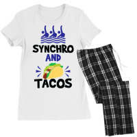 Synchronized Swimming T Shirt Synchro And Tacos Quote Gifts Women's Pajamas Set | Artistshot