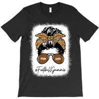 Bleached Football Gammie Life With Leopard Messy Bun Player T-shirt | Artistshot