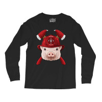 Firefighter Pig Fireman Boys Kids Fire Rescue Farm Animal 249 Long Sleeve Shirts | Artistshot