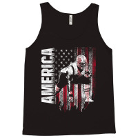 Football Lineman America Flag Offensive Defensive Player Tank Top | Artistshot