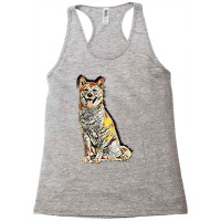 Sitting Panting Animal Canine Racerback Tank | Artistshot