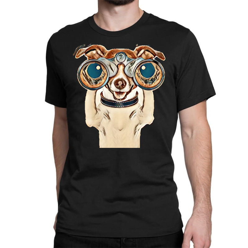 Dog Funny Binocular Animal Classic T-shirt | Artistshot