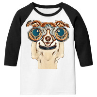 Dog Funny Binocular Animal Youth 3/4 Sleeve | Artistshot