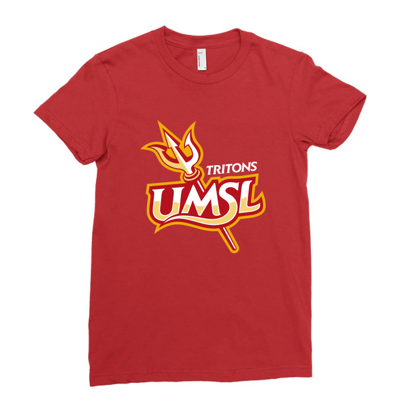 Ruby Red - The Umsl Tritons Ladies Fitted T-Shirt by cuthbertalbion | Artistshot