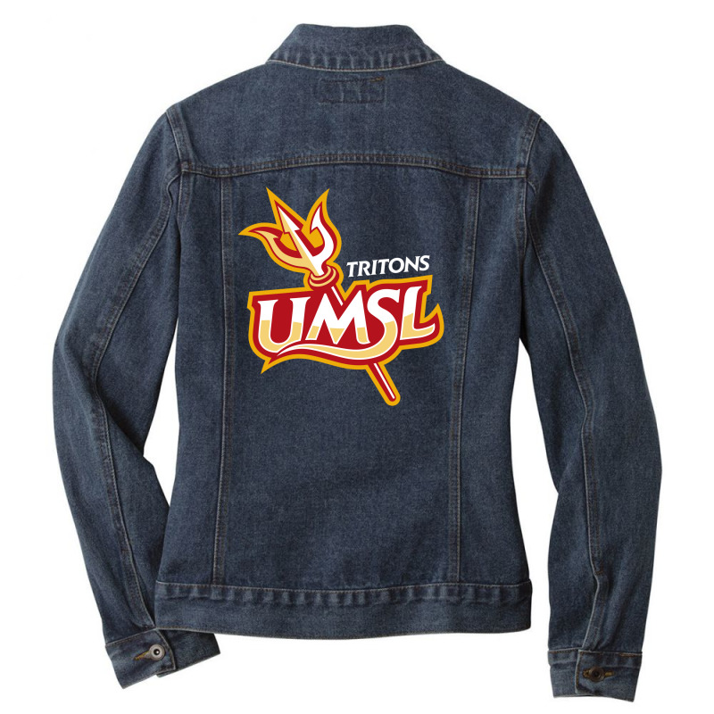 Ruby Red - The Umsl Tritons Ladies Denim Jacket by cuthbertalbion | Artistshot