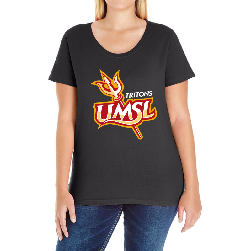 Ruby Red - The Umsl Tritons Ladies Curvy T-Shirt by cuthbertalbion | Artistshot