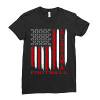 Patriotic Usa Flag Alabama Football Season Party Ladies Fitted T-shirt | Artistshot