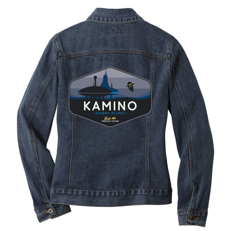 Kamino - Stormy Planet  Classic Ladies Denim Jacket by JenniferYoung | Artistshot