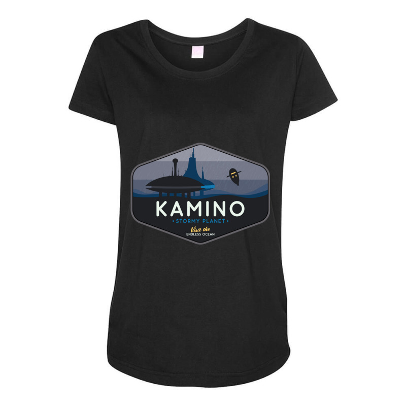 Kamino - Stormy Planet  Classic Maternity Scoop Neck T-shirt by JenniferYoung | Artistshot