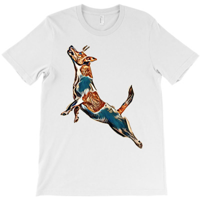 Isolated Jack Russell Action T-shirt Designed By Kemnabi