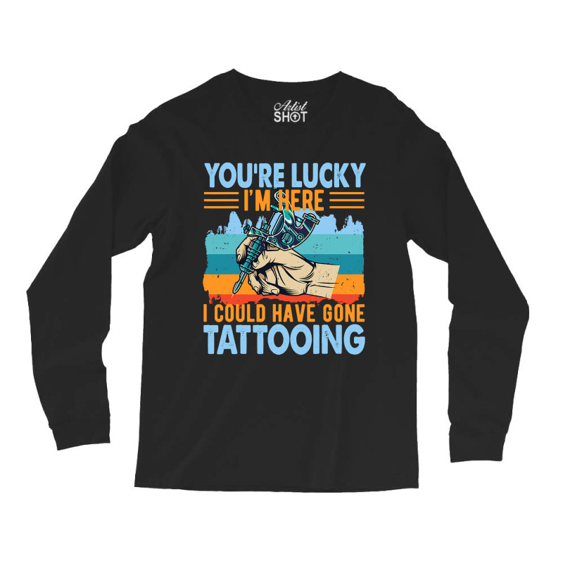 Tattoo Machine Tattooing Gift Long Sleeve Shirts by pester | Artistshot