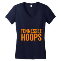 Tennessee Hoops  Basketball Fan Orange White Cheer Tee Women's V-neck T-shirt | Artistshot