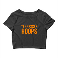 Tennessee Hoops  Basketball Fan Orange White Cheer Tee Crop Top | Artistshot