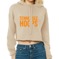 Tennessee Hoops Shirt Basketball Fan Orange White Cheer Tee Cropped Hoodie | Artistshot