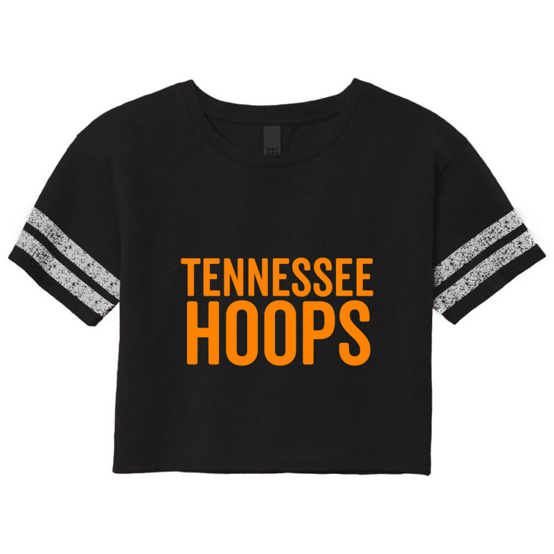 Tennessee Hoops Shirt Basketball Fan Orange White Cheer Tee Scorecard Crop Tee by bakien89 | Artistshot