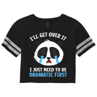 Funny Dramatic Panda Bear Face Kawaii Anime Lovers Scorecard Crop Tee | Artistshot